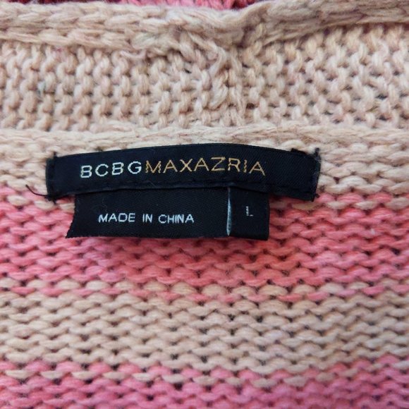 BCBGMaxAzria Pink Knit Poncho Cardigan - Picture 8 of 9